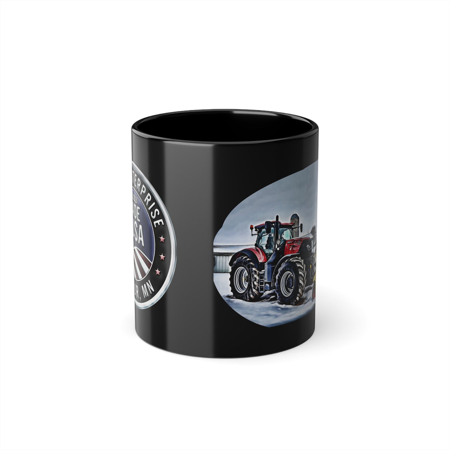 R & F -Black Coffee Cup, 11oz tractor blower