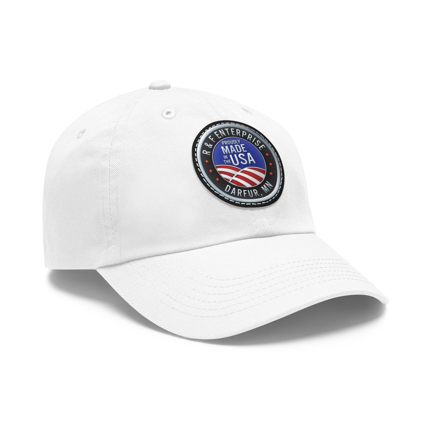 R & F - Hat with Leather Patch (Round)