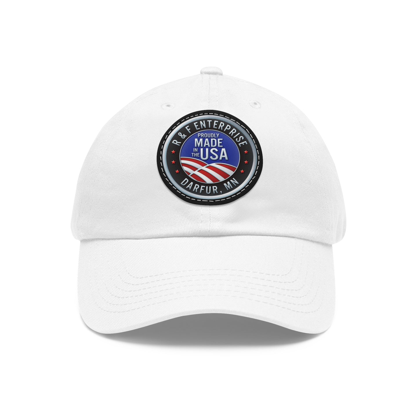 R & F - Hat with Leather Patch (Round)