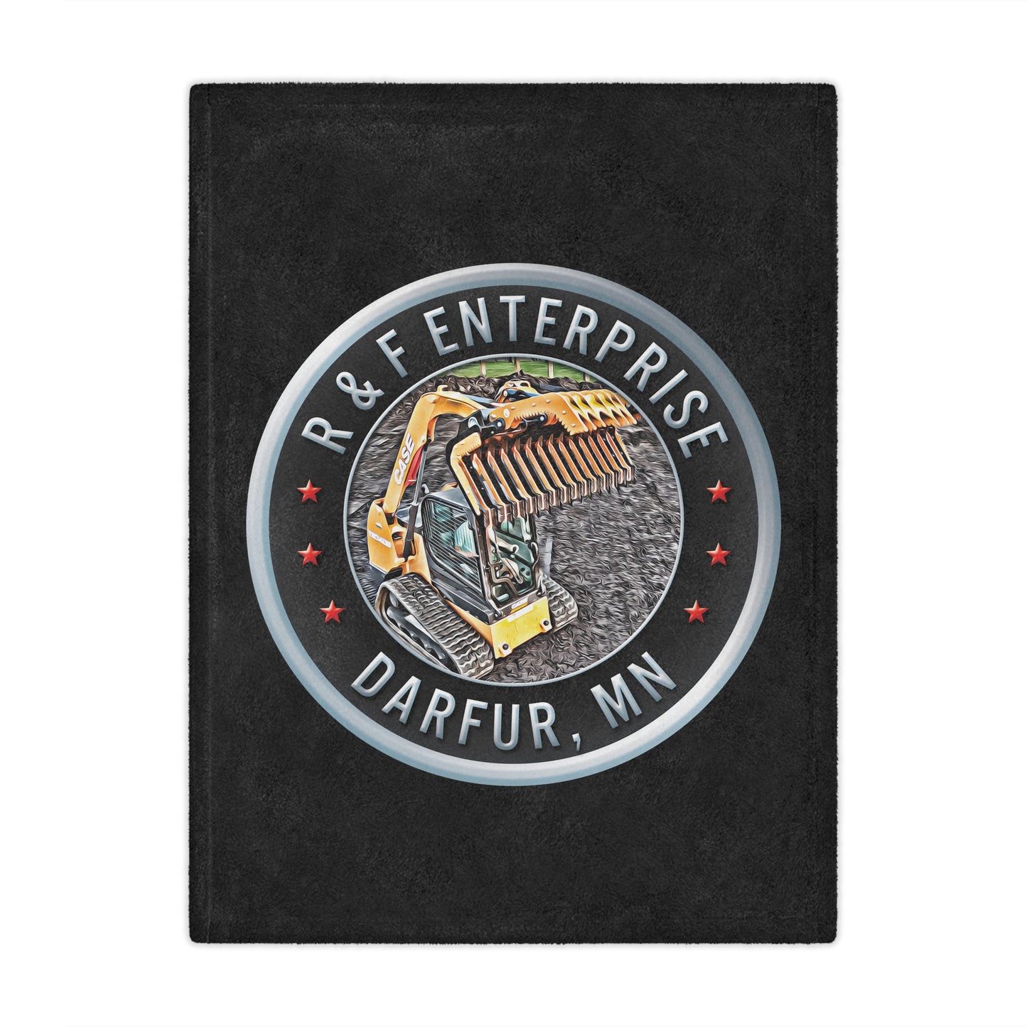 R & F- Microfiber Blanket Logo