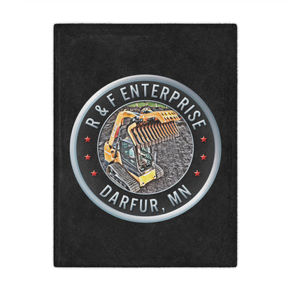 R & F- Microfiber Blanket Logo