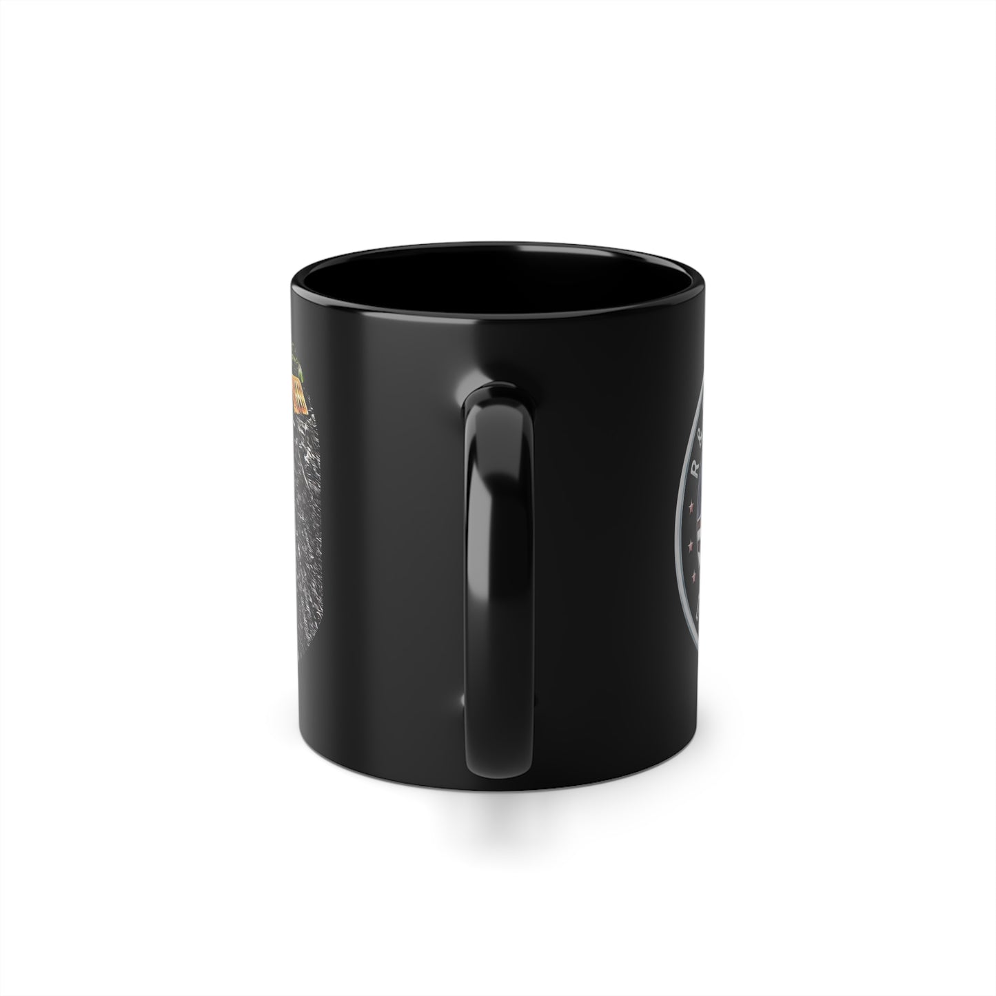 R & F -Black Coffee Cup, 11oz grapple