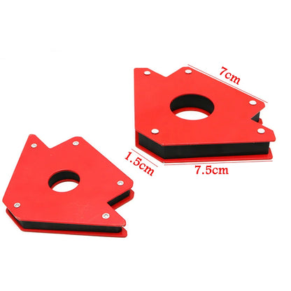 2PCS Magnetic Welding Holder Arrow Shape for Multiple Angles Holds Up to 25Lb