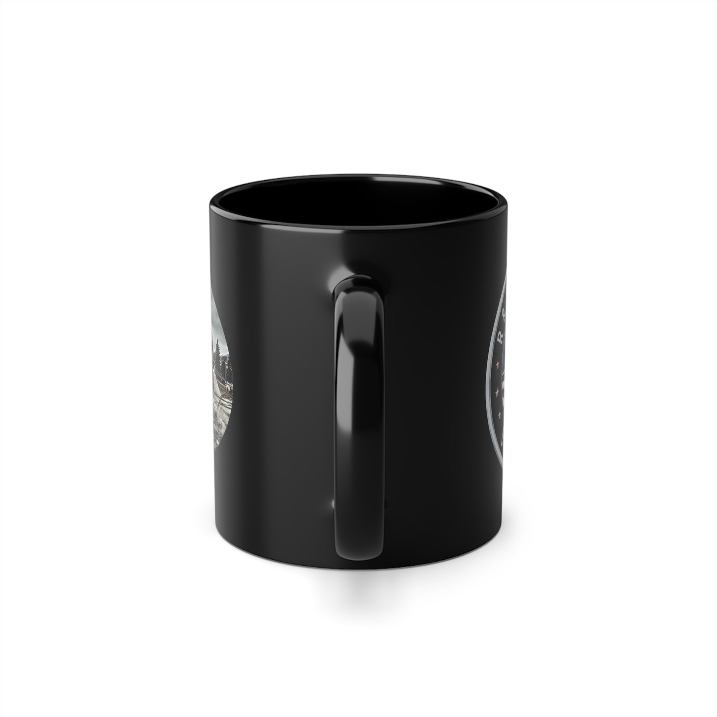 R & F -Black Coffee Cup, 11oz salt semi