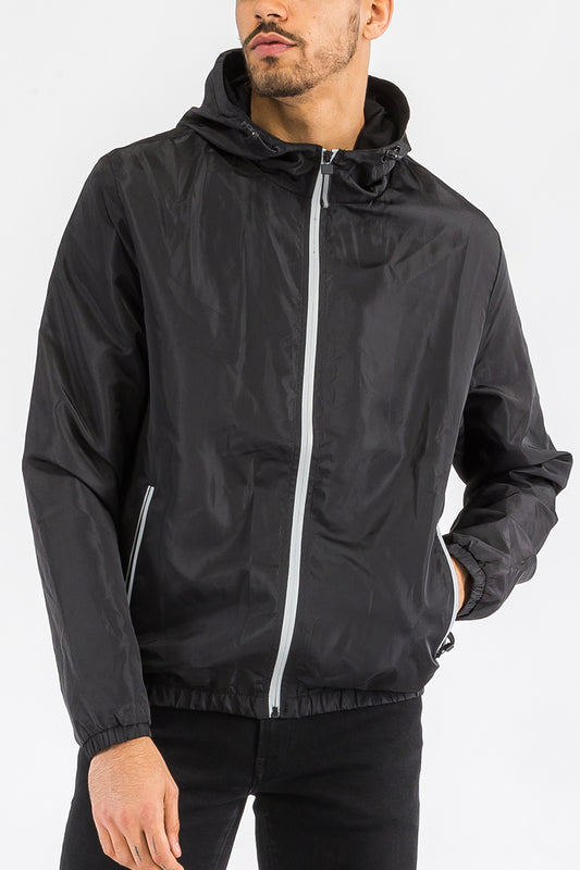 Waterproof Reflective Zipper Windbreaker