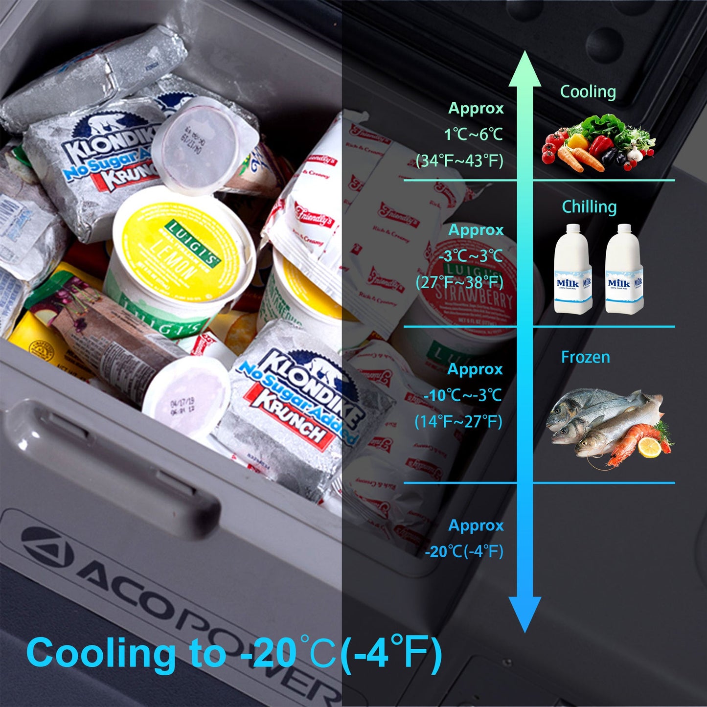 LionCooler X50A Portable Solar Fridge Freezer, 52 Quarts