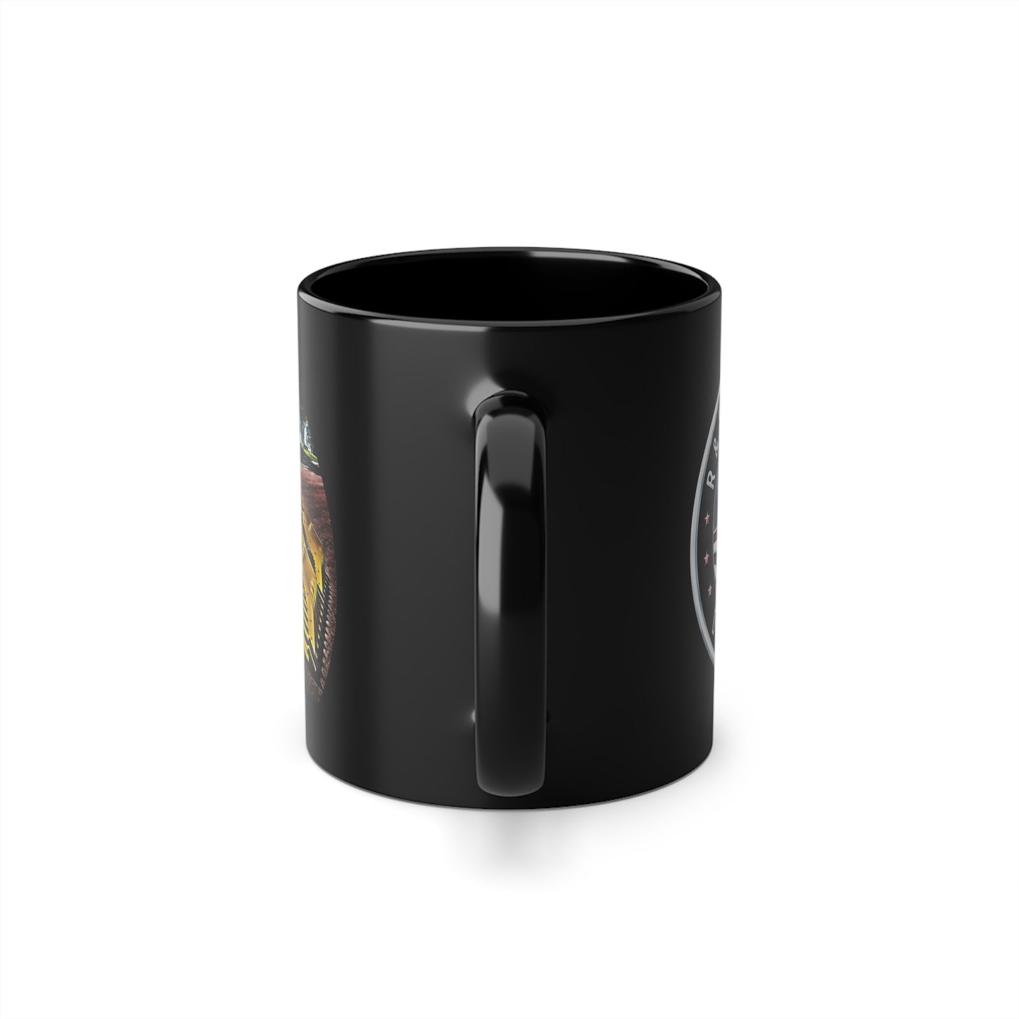 R & F -Black Coffee Cup, 11oz skid