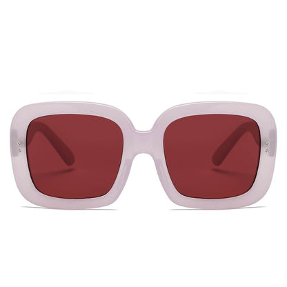 CLEMSON | Women Retro Trendy Vintage Bold Square Oversize Sunglasses