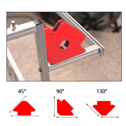 2PCS Magnetic Welding Holder Arrow Shape for Multiple Angles Holds Up to 25Lb