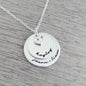 Personalized Necklace With Two Disc & Heart Charm