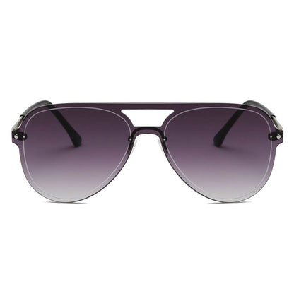 BELFAST | Unisex Flat Single Lens Aviator Fashion Sunglasses